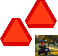 Panneau de signalisation pour véhicules à faible vitesse en aluminium avec réflecteur EGP, triangle SMV en métal durable, signalisation de sécurité haute visibilité pour équipement agricole