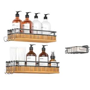 Organizer per stoviglie multifunzionale in acciaio al carbonio a doppia parete con bottiglia di condimento cucina bagno salvaspazio - Product Image 1