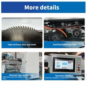 Scie <span class=keywords><strong>à</strong></span> panneaux CNC entièrement automatique pour le bois, machine de découpe de panneaux de particules pour portes d'armoires de cuisine - Product Image 5