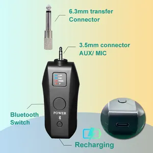 Desain Baru Mic Isi Ulang dengan Mikrofon Nirkabel Portabel Aux BT Echo 3.5 Mm
