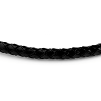 Collier pour homme Gemnel 2022 plaqué or Vermeil en argent sterling avec chaîne en cuir noir de 5 mm