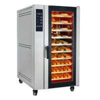 Four à convection électrique sans ventilation à 10 plateaux avec système de filtration intégré et fonction vapeur pour pain, gâteaux, pâtisseries et baguettes