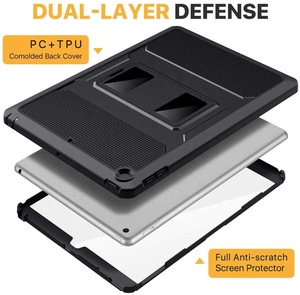 <span class=keywords><strong>MoKo</strong></span> — étui hybride robuste pour iPad 10.2, 2019, 2020 et 2021, coque robuste et résistante aux chocs, avec protection d'écran intégrée - Product Image 4