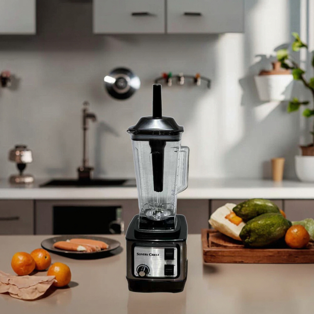 8500W 2-in-1 Electric Blender Stainless Steel Base Plastic Jar High Power Commercial Blender Hotel Commercial Use 15 Speed