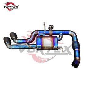 Escape Catback VORTEX Grado 5 Ti Valvetronic para BMW i8 1.5T 2014-2018, Puntas Azules Quemadas, Escape Deportivo de Carreras - Product Image 6