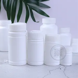 無料サンプル白いプラスチックビタミン医薬品医療カプセル薬瓶