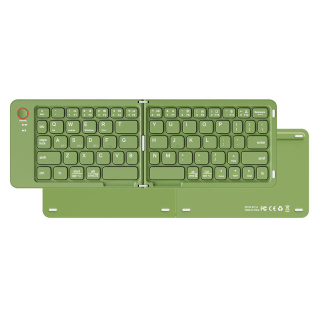 68 Keys Portable Wireless Rechargeable Ultra Slim Keyboard Foldable Keyboard Compatible With IOS Android Windows Smartphone