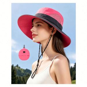 Wide Brim Women Packable Waterproof Bucket <b>Men</b> Uv Protection <b>Sun</b> Foldable Beach Fishing <b>Hat</b> - Product Image 1