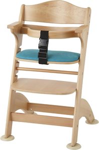 <span class=keywords><strong>Chaise</strong></span> haute réglable en bois de hêtre avec plateau amovible pour l'alimentation des bébés - Product Image 5