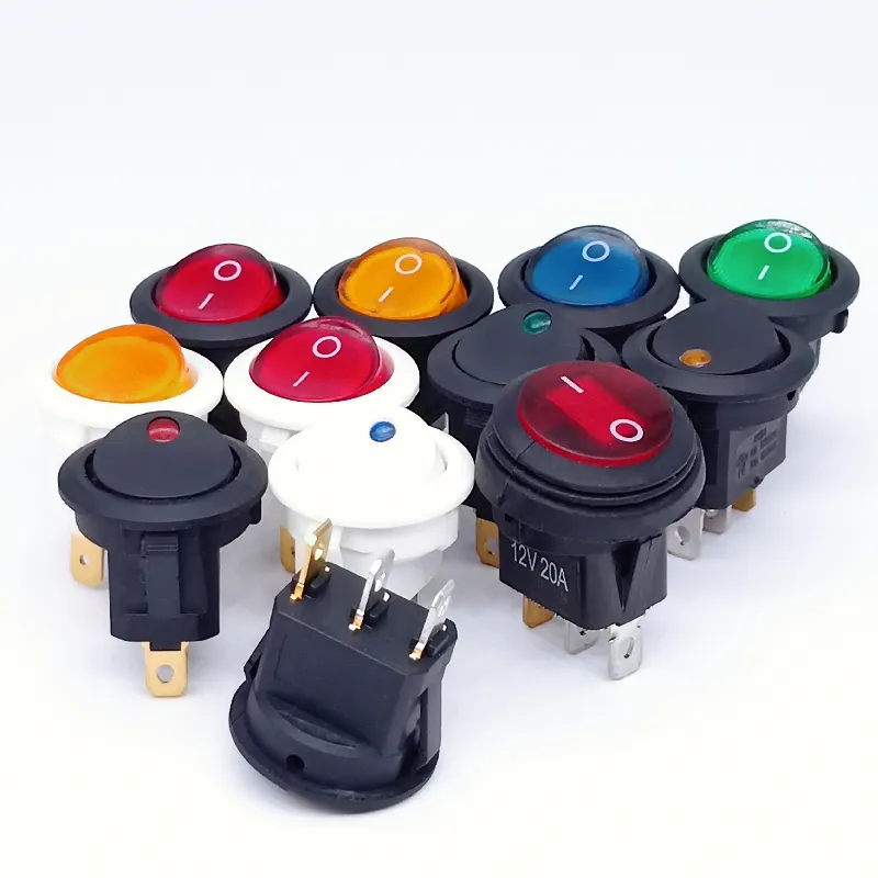 KCD1 Ship type switch circle below the switch rocker switch with light