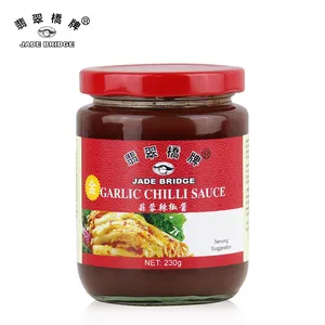 Sauce chili à l'ail frais approvisionnement d'usine de Condiments 230 g Sauce chili à l'ail bonne saveur vente en gros pour supermarché
