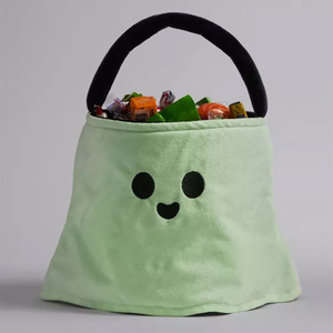 Bolsa de Halloween para Dulces, Diseño de Fantasma, de Felpa Suave, para Fiestas y Cestas de Halloween - Product Image 4