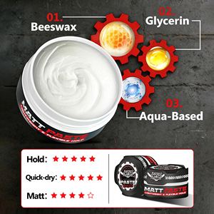 BARBERBATTLE Marque Privée 150g Pâte Coiffante Mate à Base d'Eau pour <span class=keywords><strong>Cheveux</strong></span>, Personnalisable avec Votre Logo - Product Image 4