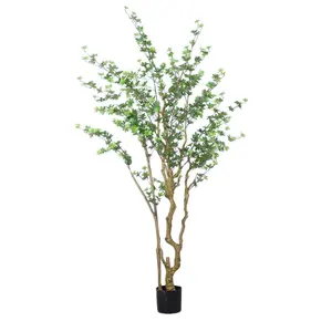 日本仿真240厘米铃树室内植物软装饰装饰七星树叶装扮假绿色植物