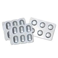 Feuille d'aluminium pharmaceutique pour emballage sous blister, feuille de fond pliable pour scellage de conditionnements de pilules, comprimés, gélules et vitamines
