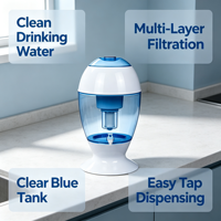Pot purificateur d'eau à gravité avec cartouche, sans BPA, distributeur de filtre à eau minérale, filtre à eau à gravité pour eau potable