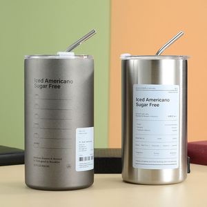 Men's Minimalist Water <b>Bottle</b> Large Bore Car Straw <b>Bottle</b> with Ice <b>Coffee</b> <b>Bottle</b> - Product Image 6