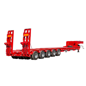 Truckpillar, fabricant chinois, semi-remorque surbaissée à 4 essieux, 45 pieds/16,5 m, en acier, pour le transport d'équipements lourds, capacité de 30000 kg - Product Image 4