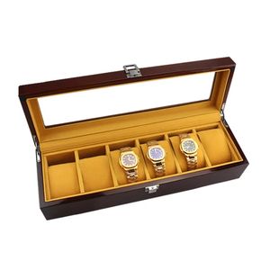 Estuche de Madera Cuadrado para Reloj con Logotipo Personalizado, Acabado en Madera de Palisandro Marrón, con Cierre, Ecológico, para Hombre - Product Image 3