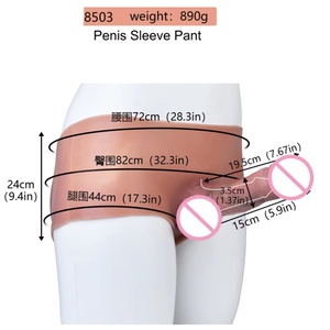 Amazon SXXY Wearing Underwear Hollow <b>Dildo</b> for Men Women Share Gay Masturbation Silicone Pants Adult Fun - Product Image 5