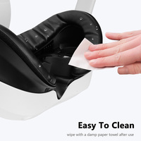 AMVR Resilient Vent Leather Face Pad Remplacement avec Support d'interface Soft VR Accessoires 3 en 1 Face Cover pour Pico 4 Headset