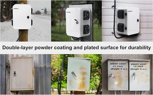 Contenitore <span class=keywords><strong>Esterno</strong></span> per Caricatore EV in Lega di Alluminio Personalizzato con Design a Ventilazione Monoblocco per Esterni - Product Image 3