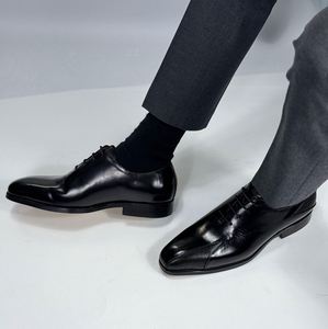 Newly Designed Luxurious Handmade Men's Wedding and Business Formal <b>Shoes</b> in Black Color <b>Height</b> <b>Increasing</b> Anti-slip Waterproof - Product Image 2