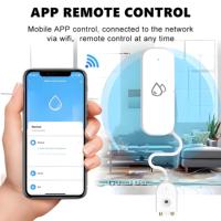 Kontrol Aplikasi Wi-Fi Cerdas Sensor Kebocoran Air Detektor Tingkat Alarm Suara Dioperasikan dengan Baterai Desain Bar Monitor Jarak Jauh IOS/Android