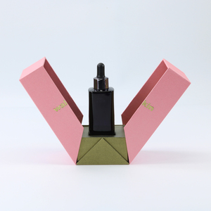 Boîte rigide personnalisée de luxe recyclable avec fermeture magnétique, impression numérique UV, double tirage rose noir violet pour boîte en papier pliable - Product Image 4