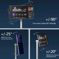Monitor de Pantalla Táctil Portátil con Sistema Android de 24/32 Pulgadas, Televisor Inteligente con Sistema Android de Tamaño Pequeño, Cine en Casa, Giratorio y Móvil