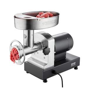 Picadora de carne eléctrica comercial DB, 6 lbs/min, máquina automática para embutir salchichas para uso doméstico en la cocina, nuevo motor usado incluido - Product Image 1