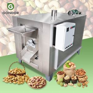 เครื่องคั่วเมล็ดโกโก้ไฟฟ้าขนาดเล็ก Shea Industrial 200 กก. เครื่องคั่วถั่วแมคคาเดเมียแบบหมุน เครื่องคั่วถั่วลิสง - Product Image 1