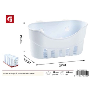 Piccola ventosa di base mensola-accessori per il bagno - Product Image 1