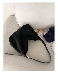 Sang trọng cổ điển của phụ nữ PU da lộn phong cách Tote Túi Frosted Messenger Crossbody dây đeo vai gối Túi xách da lộn cảm ứng Túi - Product Image 4