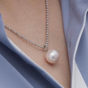 Collar de Perlas de Agua Dulce de Zhuji de 12-13 mm, Color Morado Demonio, Luz Intensa, Pequeñas Imperfecciones, Plata S925, Cadena Chopin en Forma de Y, Venta al por Mayor - Product Image 4