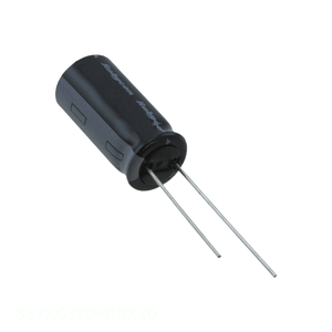 ตัวเก็บประจุรูผ่านรูรัศมี390 uF 390 uF 20% 35V ฝาครอบ35YXG390M10X20สารส้ม - Product Image 1