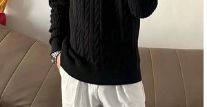 High Quality Custom Logo Men's <b>Vintage</b> Wool Sweatshirt Ralph Thick Knit Slim <b>Jumper</b> with Jacquard Warm Horse Casual Pullover - Product Image 5