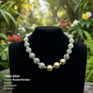 สร้อยคอประดับลูกปัดแฟชั่น CBBA-2024 เครื่องประดับที่หรูหราและมีสไตล์ - Product Image 3