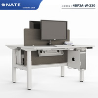 4BF3A-W-230 Personnaliser le style ouvert modulaire bureau personnel poste de travail Table debout électrique hauteur réglable bureau pour espace de travail