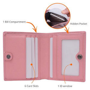 Portefeuille léger en cuir de vachette pour homme, vente chaude, directement de l'usine, fermeture ouverte, personnalisable, durable, grande capacité - Product Image 3