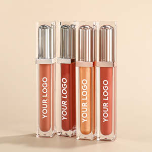 Juegos de <span class=keywords><strong>Maquillaje</strong></span> en Tubo Plateado y Oro Rosa Cosméticos al Por Mayor Etiqueta Privada Personalizada Brillo de Labios Mate Lápiz Labial Mágico Labial Líquido - Product Image 5