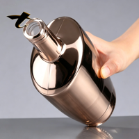 Bouteilles de whisky électro-plaquées, bouteilles en verre transparent avec bouchon à vis pour l'emballage du whisky, volume 700 ml 1000 ml