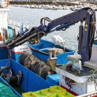 Grue marine à flèche articulée de 12 tonnes, grue de pont de navire à bras pliant hydraulique, certifiée BV CCS pour levage offshore