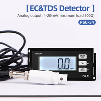 Détecteur EC TDS PSC-54 Contrôleur de qualité de l'eau en ligne 2 en 1 Contrôleur EC TDS Appareil de test de l'eau avec capteur séparé