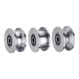 Heavy Duty U V H scanalatura puleggia in <span class=keywords><strong>Nylon</strong></span> in alluminio in acciaio inox con cuscinetto ad alta capacità di carico dimensioni personalizzate per l'industriale - Product Image 2