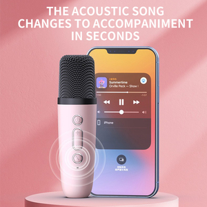 Machine de karaoké portable avec lumières LED, haut-parleur Bluetooth et micro pour fête, machine à chanter pour enfants et adultes, idée cadeau - Product Image 3