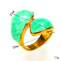 Cincin Fashion Hati Ganda Berputar Warna Pink Manis, Perhiasan Jari Elegan dari Baja Anti Karat untuk Wanita, Cocok untuk Pemakaian Sehari-hari dan Pesta