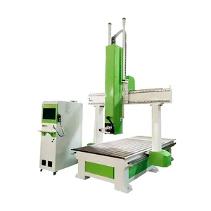 On-site material inspection cnc router cnc1325 air cooling spindle 4axis cnc router
