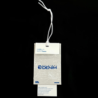 Étiquettes de vêtements de haute qualité, meilleur prix, impression personnalisée du logo, étiquettes de suspension en papier de haute qualité avec cordon en corde pour les vêtements