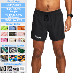 Pantalones Cortos Deportivos para Hombre, 5 Pulgadas de Largo, Alta Calidad, Diseño con Bolsillo Oculto, Secado Rápido, Transpirables, para Entrenamiento Atlético - Product Image 1